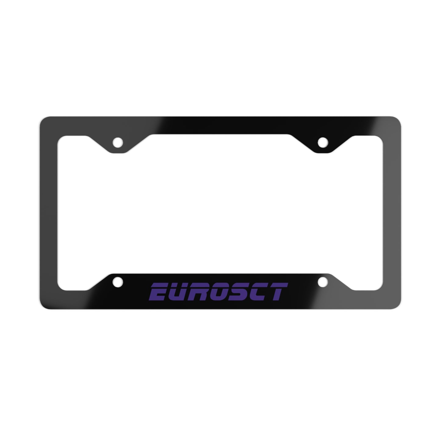 Black/Purple Metal EurosCT License Plate Frame