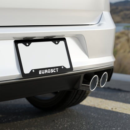 Black Metal EurosCT License Plate Frame